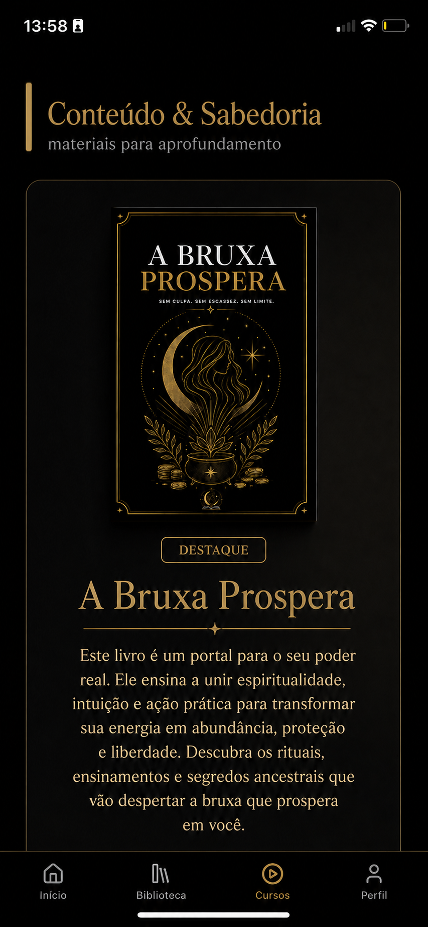 Tela do Grimório